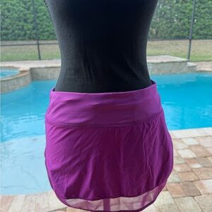 Lululemon Run Skirt Skort Purple Size 6 Built-In Shorts Tennis Running Athletic